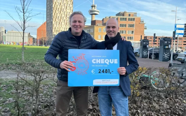 Cheque overhandiging Havana Orange