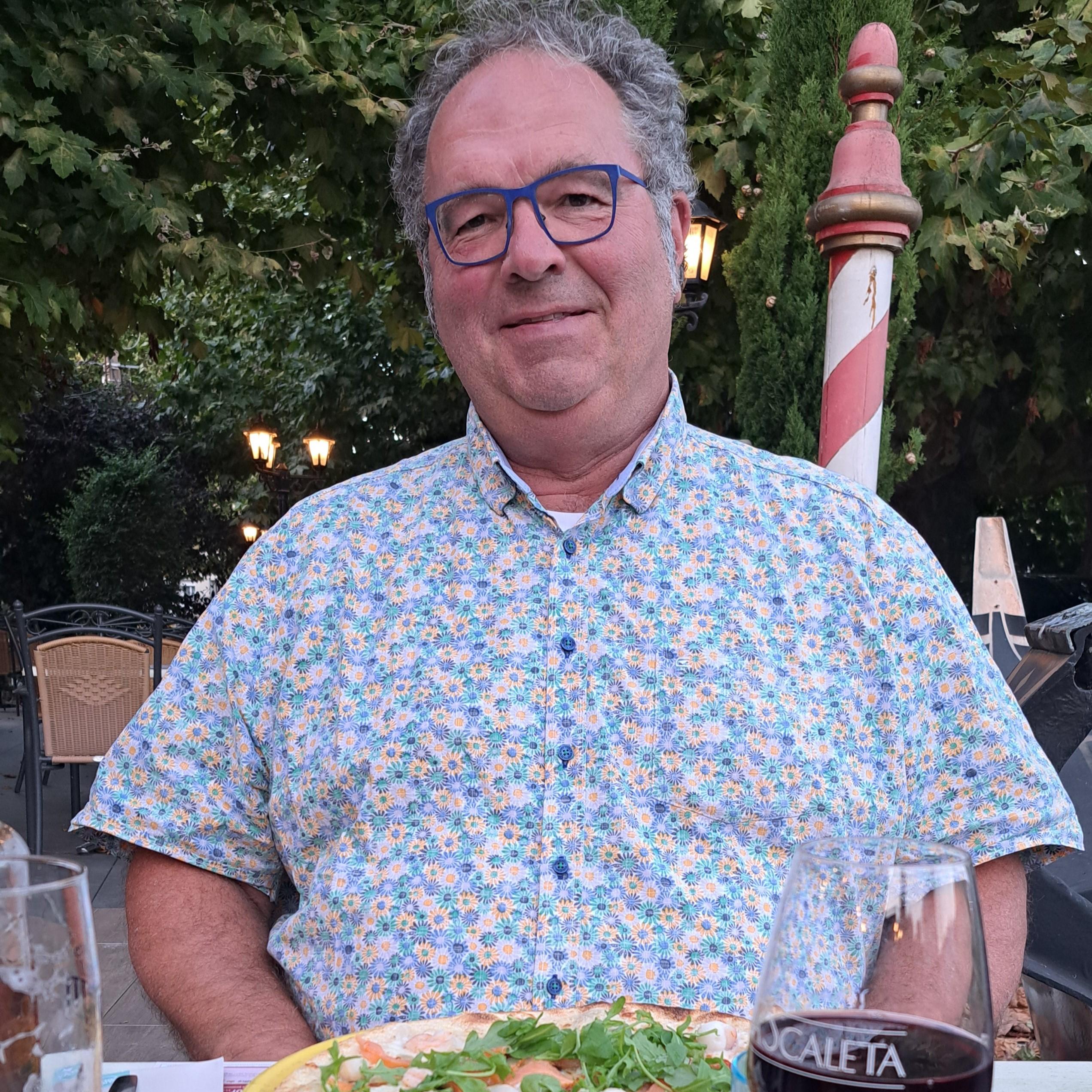 Frank genieten van het leven