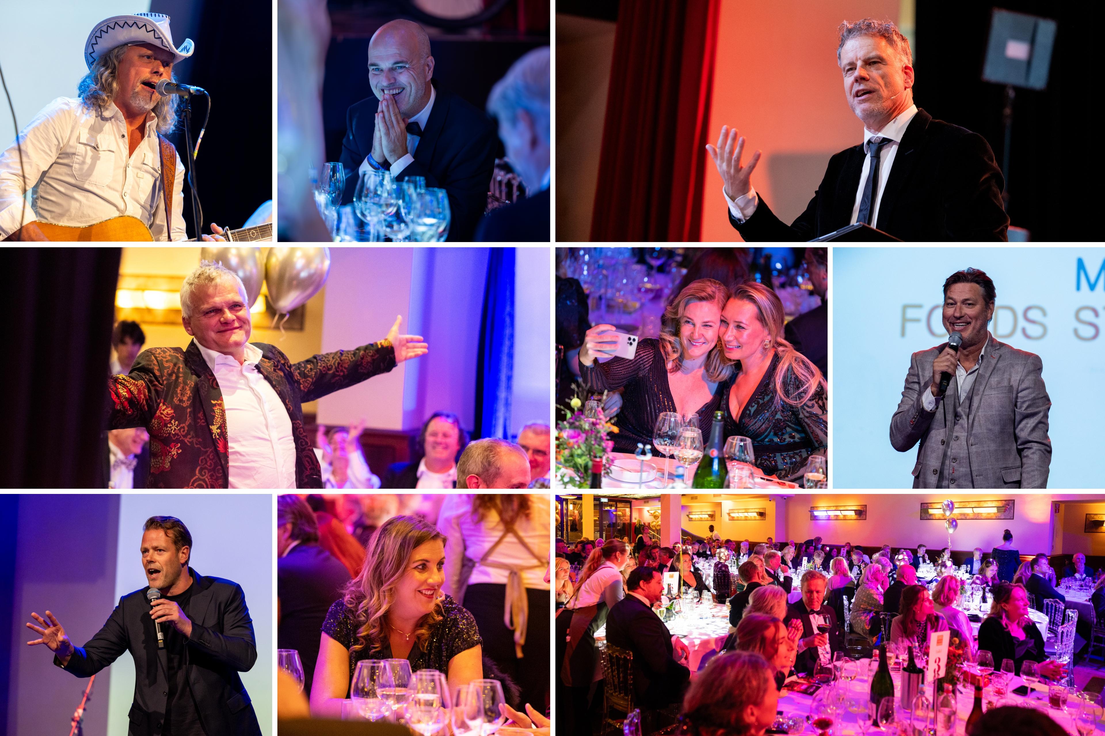 Een collage van verschillende momenten tijdens het Stamcelgala